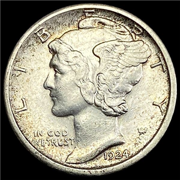 1924-S Silver Mercury Dime CLOSELY UNCIRCULATED