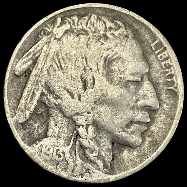 1913-D Type 2 Buffalo Nickel LIGHT CIRC