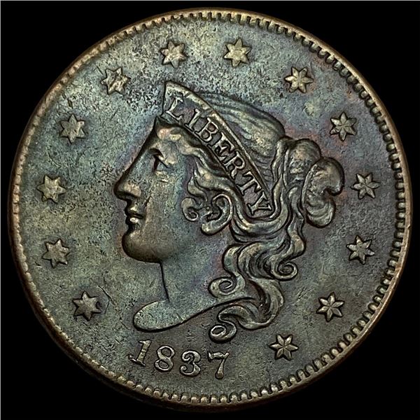 1837 Coronet Head Large Cent CLOSELY UNCIRCULATED