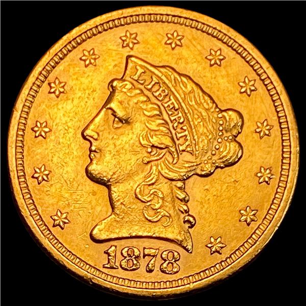 1878-S Gold $2.50 Liberty Head Quarter Eagle UNCIRCULATED