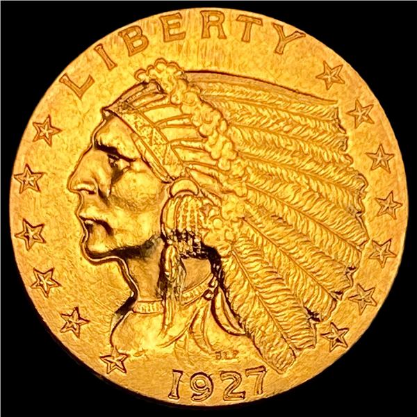1927 Indian Head Gold $2.50 Quarter Eagle CLOSELY UNCIRCULATED