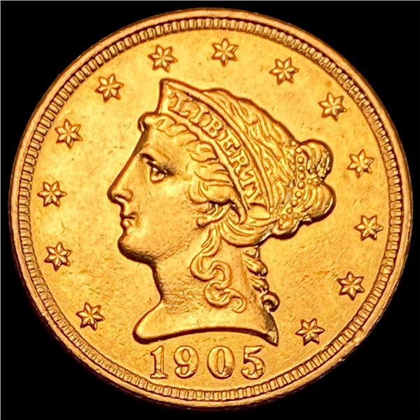 1905 Liberty Head Gold Quarter Eagle $2.50 UNCIRCULATED