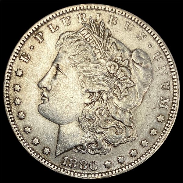 1880 Silver Morgan Dollar CLOSE UNC