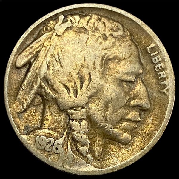 1926-S Nickel Buffalo Five Cents LIGHTLY CIRCULATED