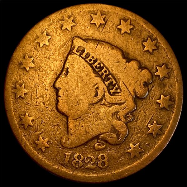 1828 Coronet Head Large Cent NICELY CIRCULATED