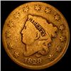 Image 1 : 1828 Coronet Head Large Cent NICELY CIRCULATED