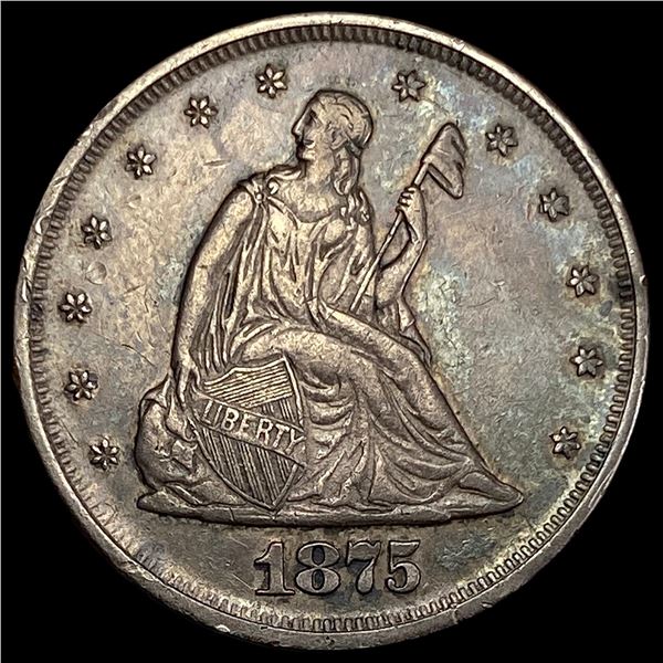 1875 Seated Liberty Twenty Cents CLOSELY UNCIRCULATED