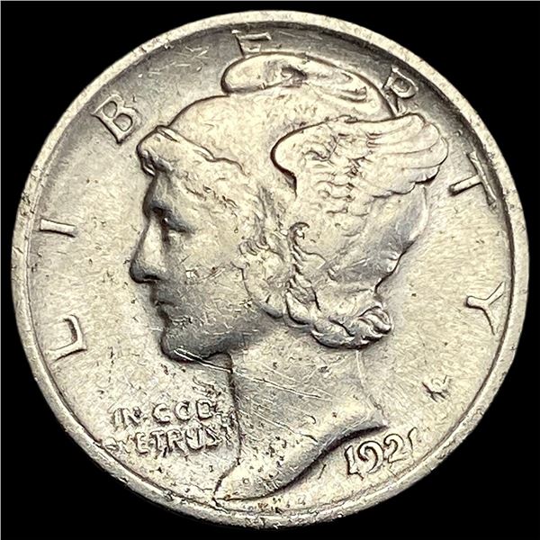 1921 Silver Mercury Dime NEARLY UNCIRCULATED