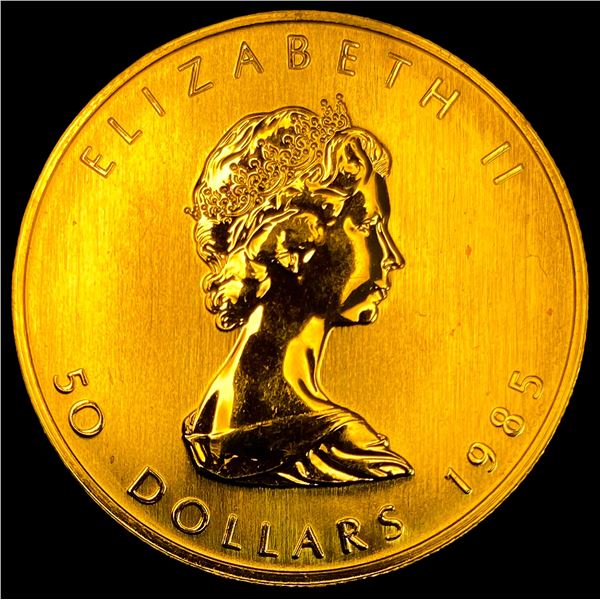 1985 Canada 1oz Gold Maple Leaf $50 SUPERB GEM BU