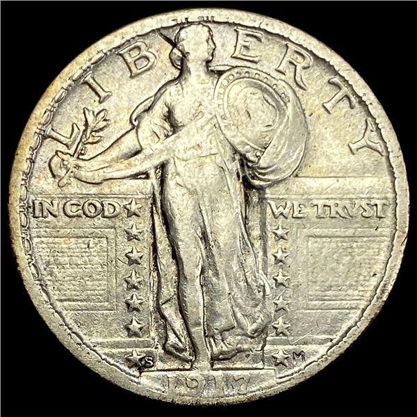 1917-S Type 2 Standing Liberty Quarter LIGHTLY CIRCULATED