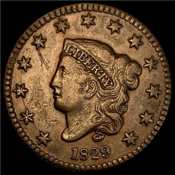 1829 Copper Large Cent NEARLY UNCIRCULATED