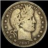 1907-S Silver Barber Quarter LIGHTLY CIRCULATED