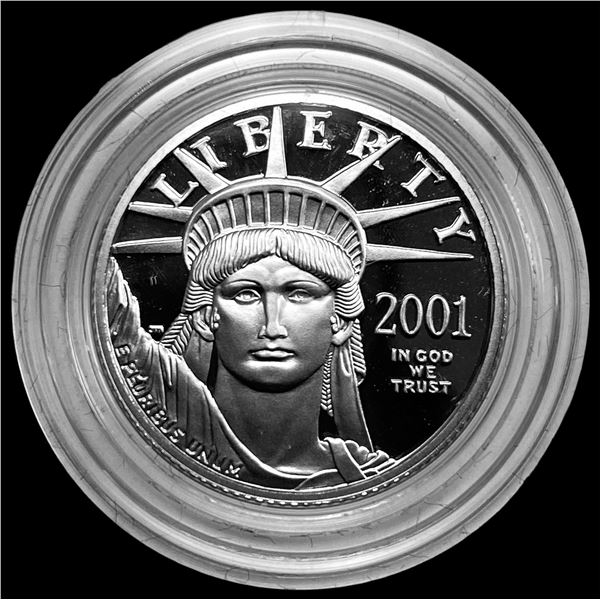 2001-W Platinum $25 1/4 oz Proof CHOICE PROOF