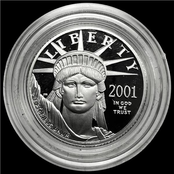 2001-W Platinum $25 1/4 oz Proof CHOICE PROOF
