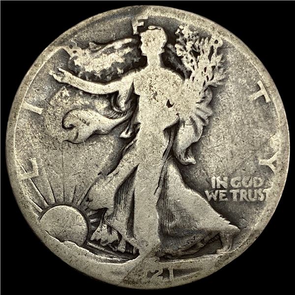 1921-S Walking Liberty Half Dollar NICELY CIRCULATED