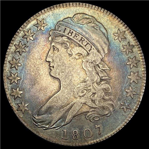 1807 Capped Bust Half Dollar LIGHTLY CIRCULATED