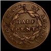 Image 2 : 1828 Classic Head Half Cent NICELY CIRCULATED