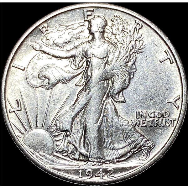 1942-S Walking Liberty Half Dollar CLOSELY UNCIRCULATED