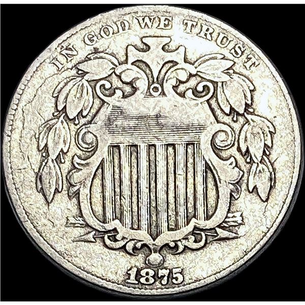 1875 Shield Nickel NICELY CIRCULATED