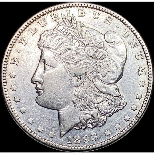 1893 Silver Morgan Dollar CLOSE UNC