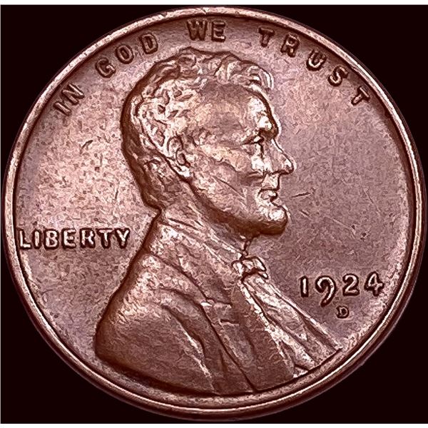 1924-D Lincoln Wheat Cent CLOSELY UNCIRCULATED
