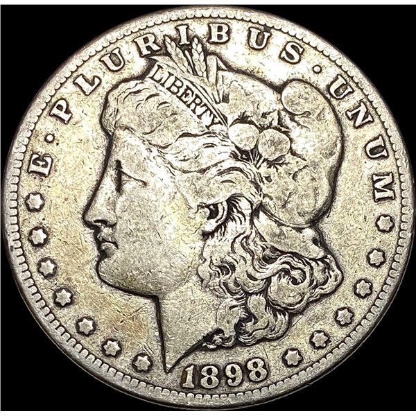1898-S Silver Morgan Dollar LIGHTLY CIRCULATED