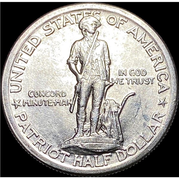 1925 Lexington-Concord Half Dollar CLOSELY UNCIRCULATED