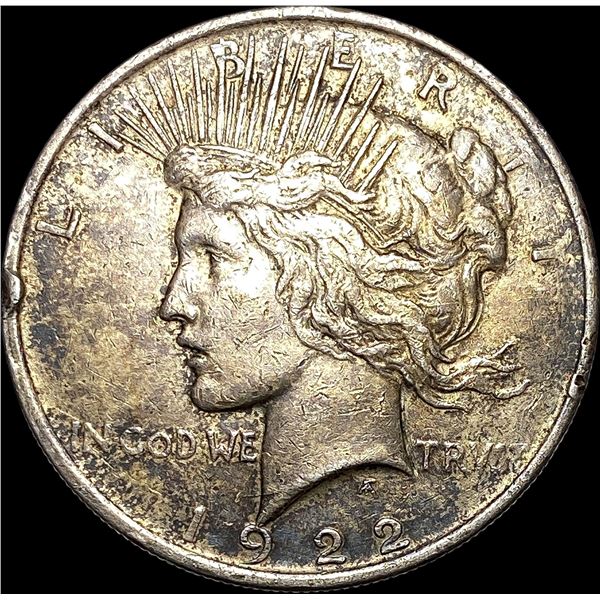 1922 Silver Peace Dollar NEARLY UNCIRCULATED