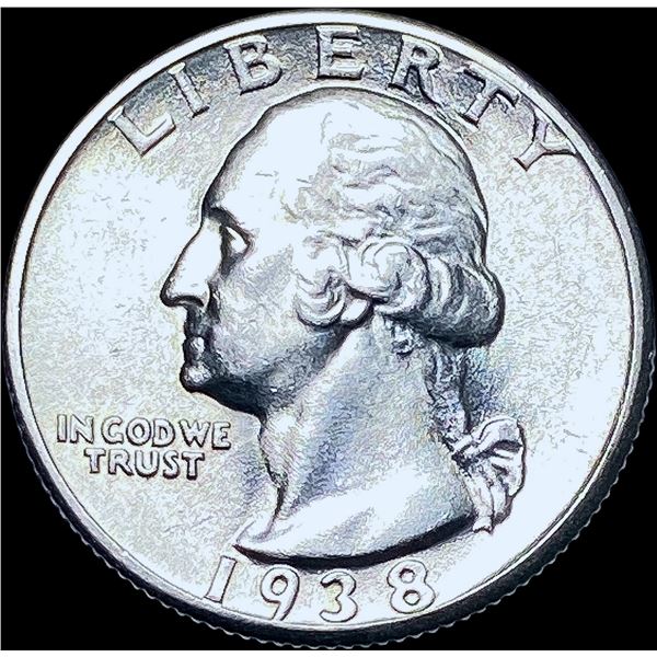 1938 Silver Washington Quarter CHOICE BU