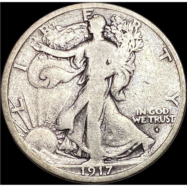1917-S Walking Liberty Half Dollar NICELY CIRCULATED