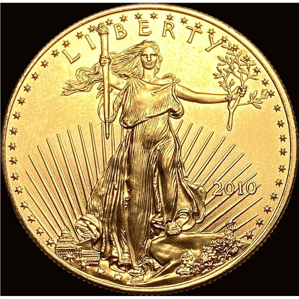 2010 1oz Gold American Eagle $50 SUPERB GEM BU