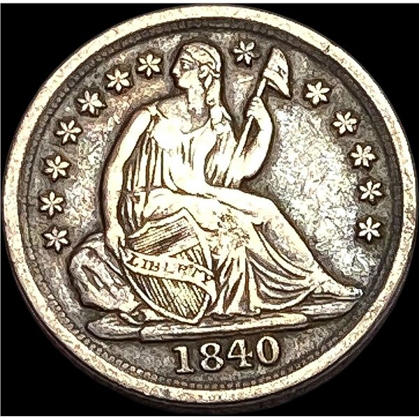 1840-O Seated Liberty Half Dime NEARLY UNCIRCULATED