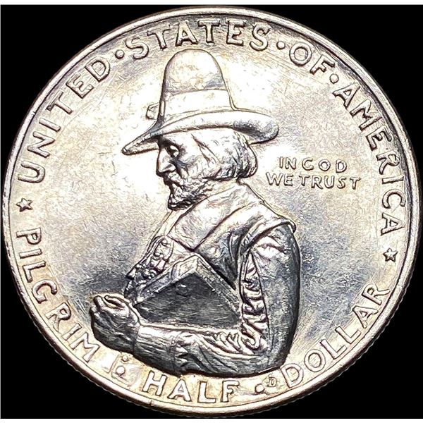 1920-D Silver Pilgrim Half Dollar UNCIRCULATED