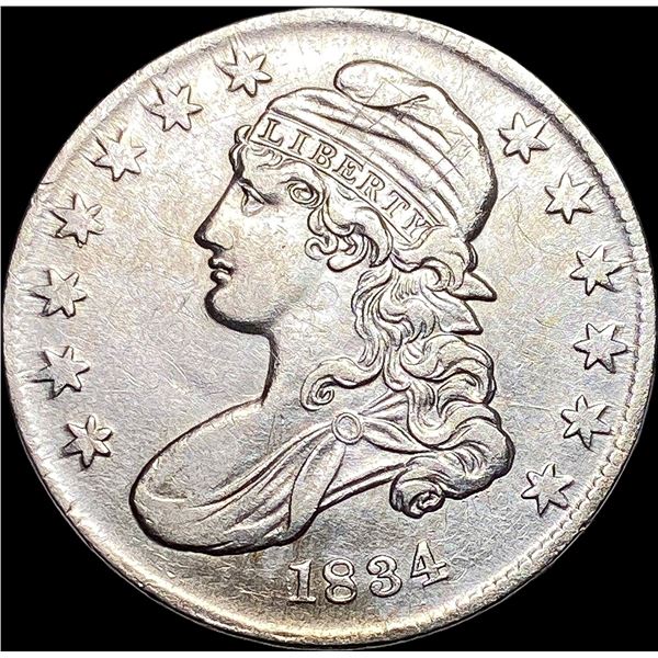 1834 Capped Bust Half Dollar CLOSELY UNCIRCULATED