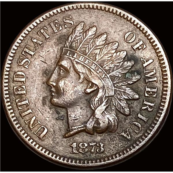 1873 Indian Head Cent NEARLY UNCIRCULATED