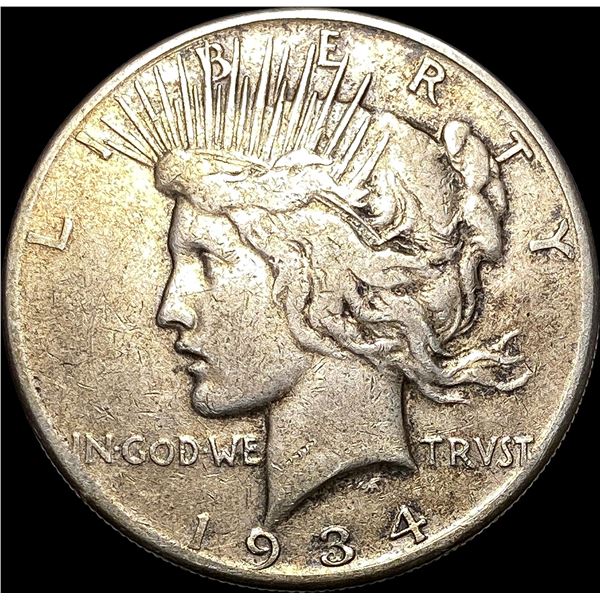 1934-S Silver Peace Dollar NICELY CIRCULATED