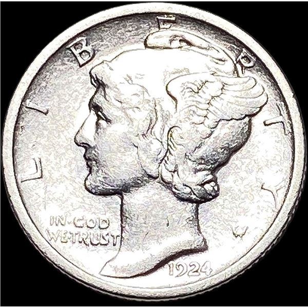 1924-D Mercury Dime NEAR UNC
