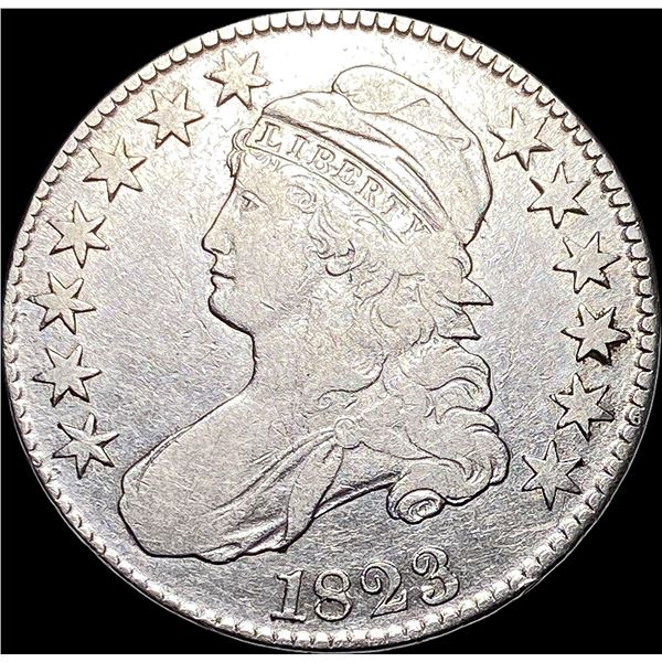 1823 Capped Bust Half Dollar LIGHTLY CIRCULATED