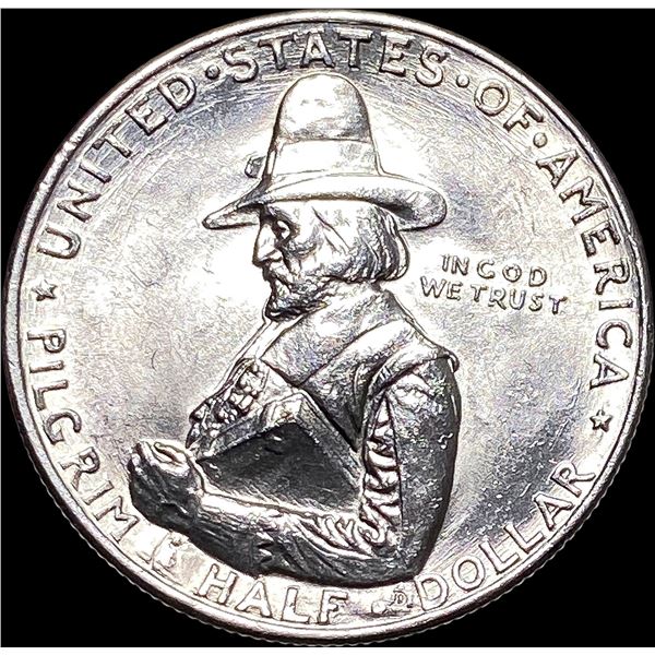 1920-D Silver Pilgrim Half Dollar UNCIRCULATED