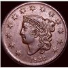 Image 1 : 1833 Coronet Head Large Cent CLOSELY UNCIRCULATED