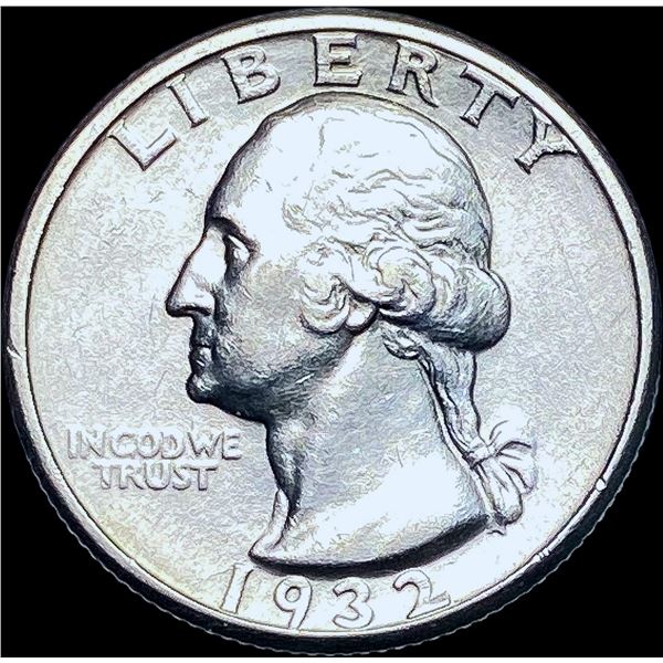 1932-D Silver Washington Quarter CHOICE AU