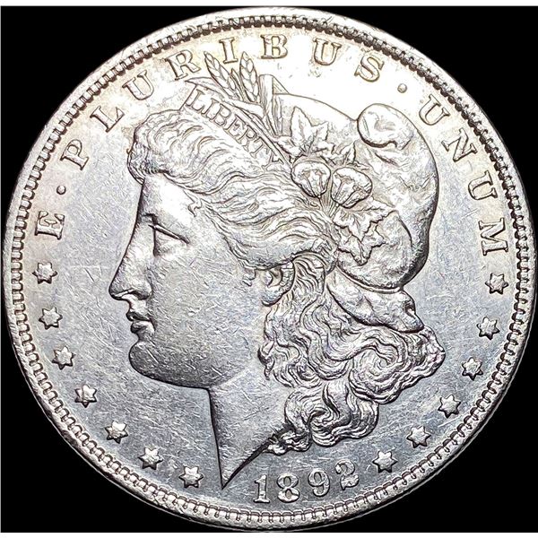 1892 Silver Morgan Dollar CLOSELY UNCIRCULATED