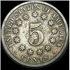 Image 2 : 1873 Shield Nickel NICELY CIRCULATED
