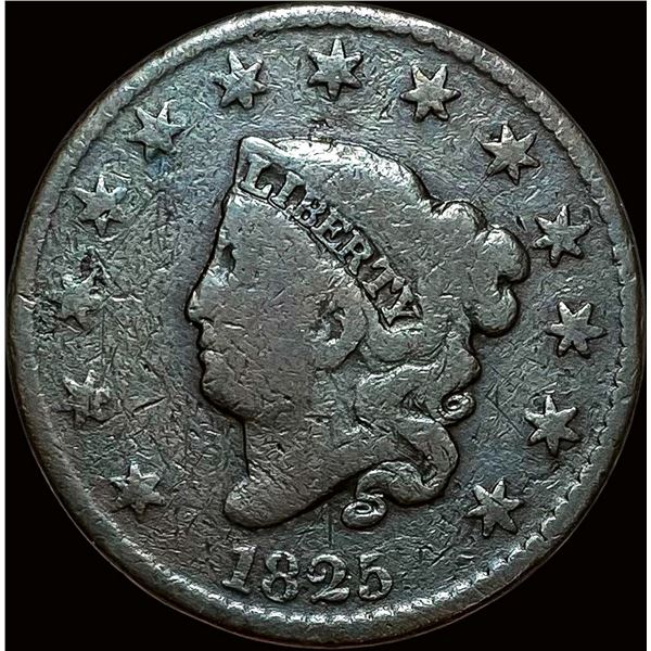 1825 Coronet Head Large Cent NICELY CIRCULATED