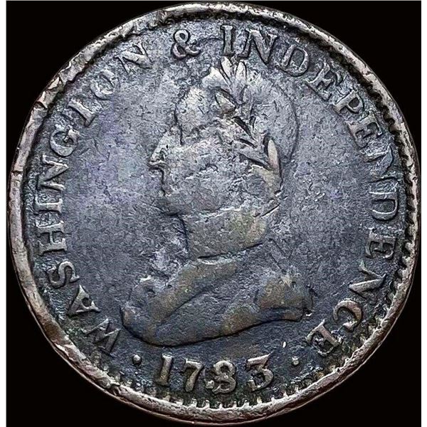 1783 Washington & Independence Copper Token NICELY CIRCULATED