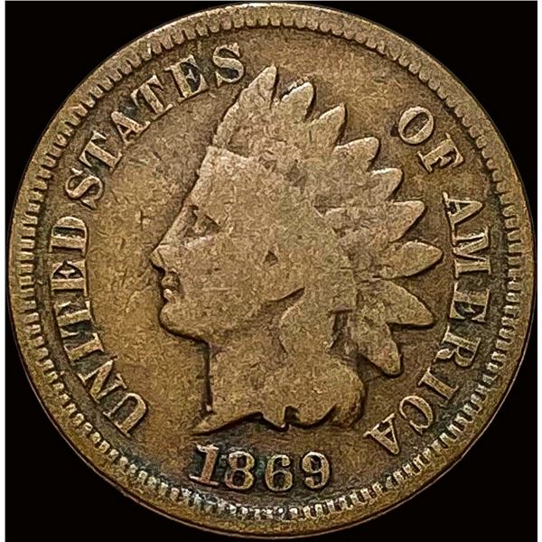 1869 Indian Head Cent NICELY CIRCULATED