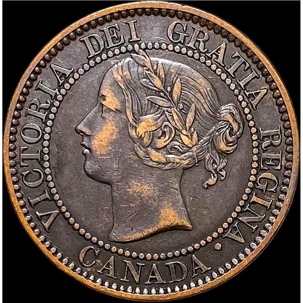 1859 Canada Bronze One Cent CLOSELY UNCIRCULATED