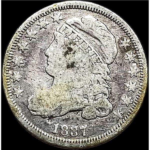 1837 Capped Bust Silver Dime NICELY CIRCULATED