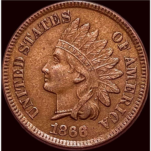 1866 Indian Head Cent CLOSELY UNCIRCULATED