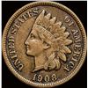 Image 1 : 1908-S Indian Head Cent NEARLY UNCIRCULATED